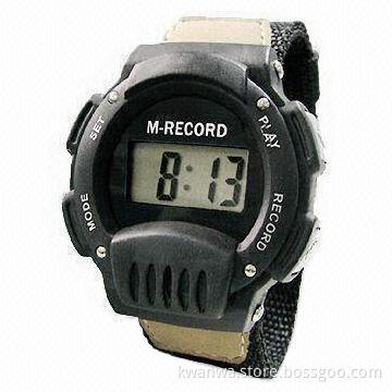 Digital Watch with Nine Seconds Recording Function, CE Mark